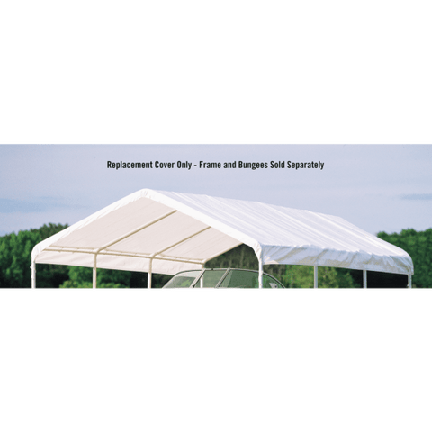 Shelterlogic 12×20 White Canopy Replacement Cover, Fits 2" Frame