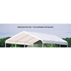 Image of Shelterlogic 12×20 White Canopy Replacement Cover, Fits 2" Frame