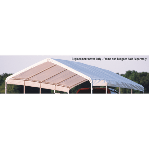 Shelterlogic 12×26 White Canopy Replacement Cover, Fits 2" Frame