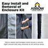 Image of Shelterlogic Enclosure Kit for Arrow Carport, 12 ft. x 20 ft. Gray