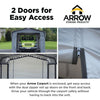 Image of Shelterlogic Arrow 10x15 Fabric Carport Enclosure Kit