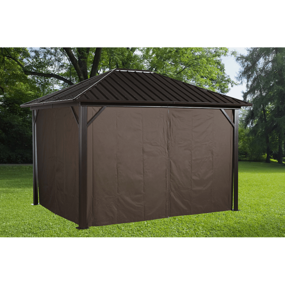Shelterlogic Sojag GENOVA Brown Curtains 10'x12' polyester