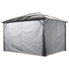 Shelterlogic Sojag MERIDIEN Grey Curtains 10'x10' spun