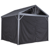 Image of Shelterlogic SANIBEL Black Curtains 8'x8' polyester