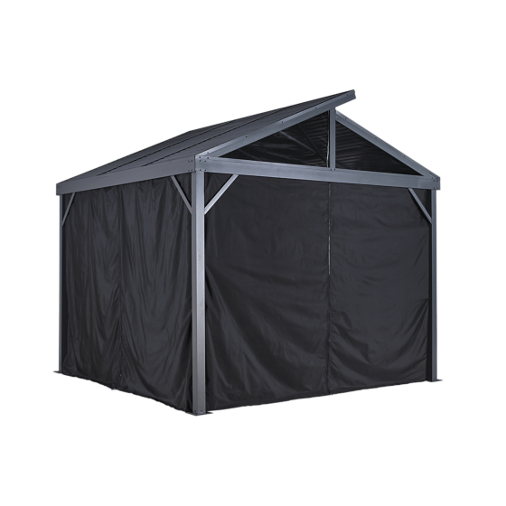 Shelterlogic Sojag SANIBEL Black Curtains 10'x10' polyester