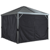Image of Shelterlogic Sojag SANIBEL Black Curtains 10'x10' polyester