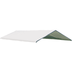 Shelterlogic 18×30 Canopy White Replacement Cover for 2" Frame; FR Rated