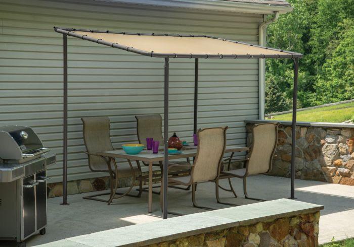 Shelterlogic Solano 10x6 Patio Awning with Tan Cover