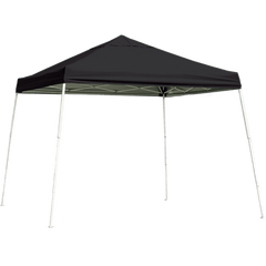 Shelterlogic 12x12 SL Pop-up Canopy, Black Cover, Black Roller Bag