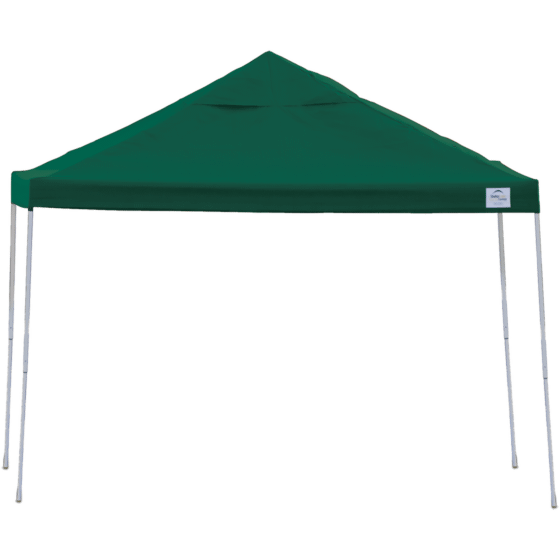 Shelterlogic 12x12 ST Pop-up Canopy, Green Cover, Black Roller Bag