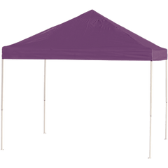 Shelterlogic 10x10 ST Pop-up Canopy, Purple Cover, Black Roller Bag