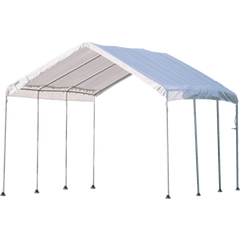 Shelterlogic 10'×20' Gazebo Canopy, 1-3/8" 8-Leg Frame, White Cover