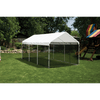 Image of Shelterlogic 10'×20' Canopy, 1-3/8" 8-Leg Frame, White Cover, Screen Kit