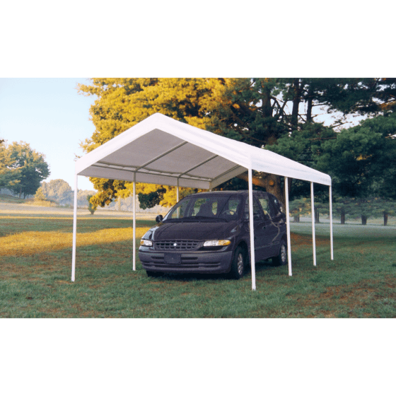 Shelterlogic 10'×20' Gazebo Canopy, 2" 8-Leg Frame, White Cover