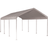 Image of Shelterlogic 10'×20' Gazebo Canopy, 2" 8-Leg Frame, White Cover