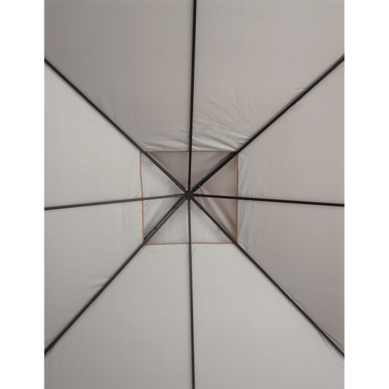Shelterlogic Redwood 11x11 Gazebo with square tube brow frame  and Awning
