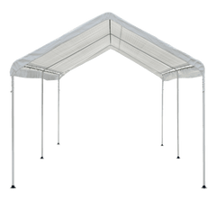 Shelterlogic Gazebo Canopy 10'×20' White 6 leg 1-3/8