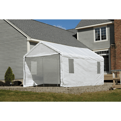 Shelterlogic 10×20 White Canopy Enclosure Kit w/Windows, Fits 1-3/8