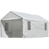 Image of Shelterlogic 10×20 White Canopy Enclosure Kit w/Windows, Fits 1-3/8" Frame