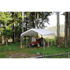 Image of Shelterlogic 12×20 Canopy, 2" 8-Leg Frame, White Cover