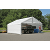 Image of Shelterlogic 18×40 White Canopy Enclosure Kit; FR Rated