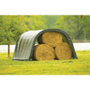 Image of Shelterlogic 12x20x8 Round Style Run-In Shelter, Green Cover