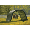 Image of Shelterlogic 12x20x8 Round Style Run-In Shelter, Green Cover