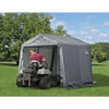 Image of Shelterlogic 8×8×8 Peak Style Storage Shed, 1-3/8" Frame, Grey Cover
