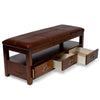Image of All Things Cedar Cherry-Colored Entryway Storage Bench HR330