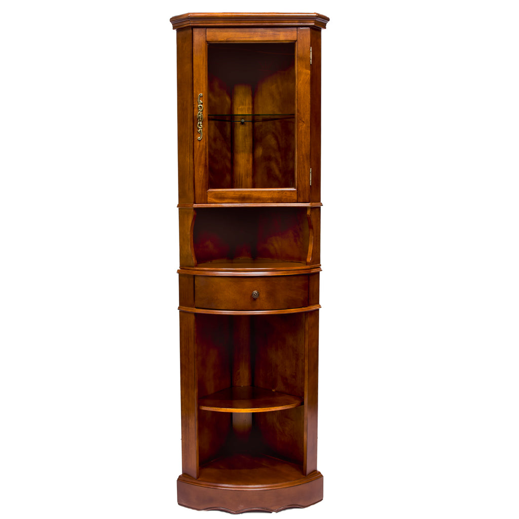 All Things Cedar with One Glass Door Curio Cabinet LY06
