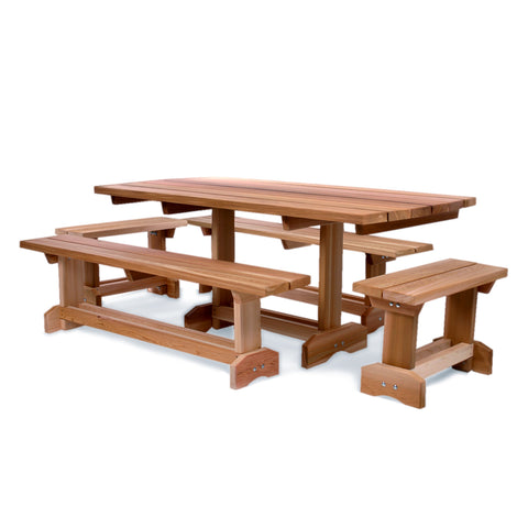 All Things Cedar 5-Piece 10 Person Market Table Set MT70-5