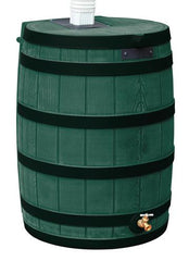 Good Ideas Rain Wizard 50 Gallon Rain Barrel with Darkened Ribs RW50-DR