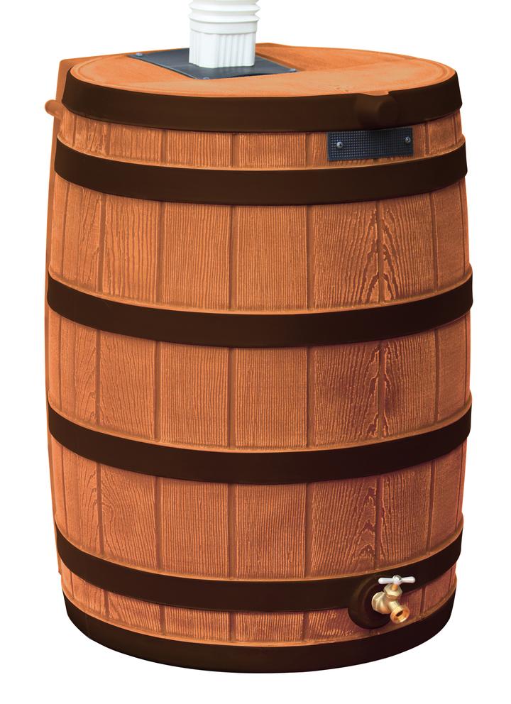 Good Ideas Rain Wizard 50 Gallon Rain Barrel with Darkened Ribs RW50-DR