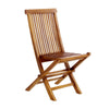 Image of All Things Cedar 9-Piece Expandable to 83-in and 95-in Teak Dining Table and Folding Chair Set TE90-22