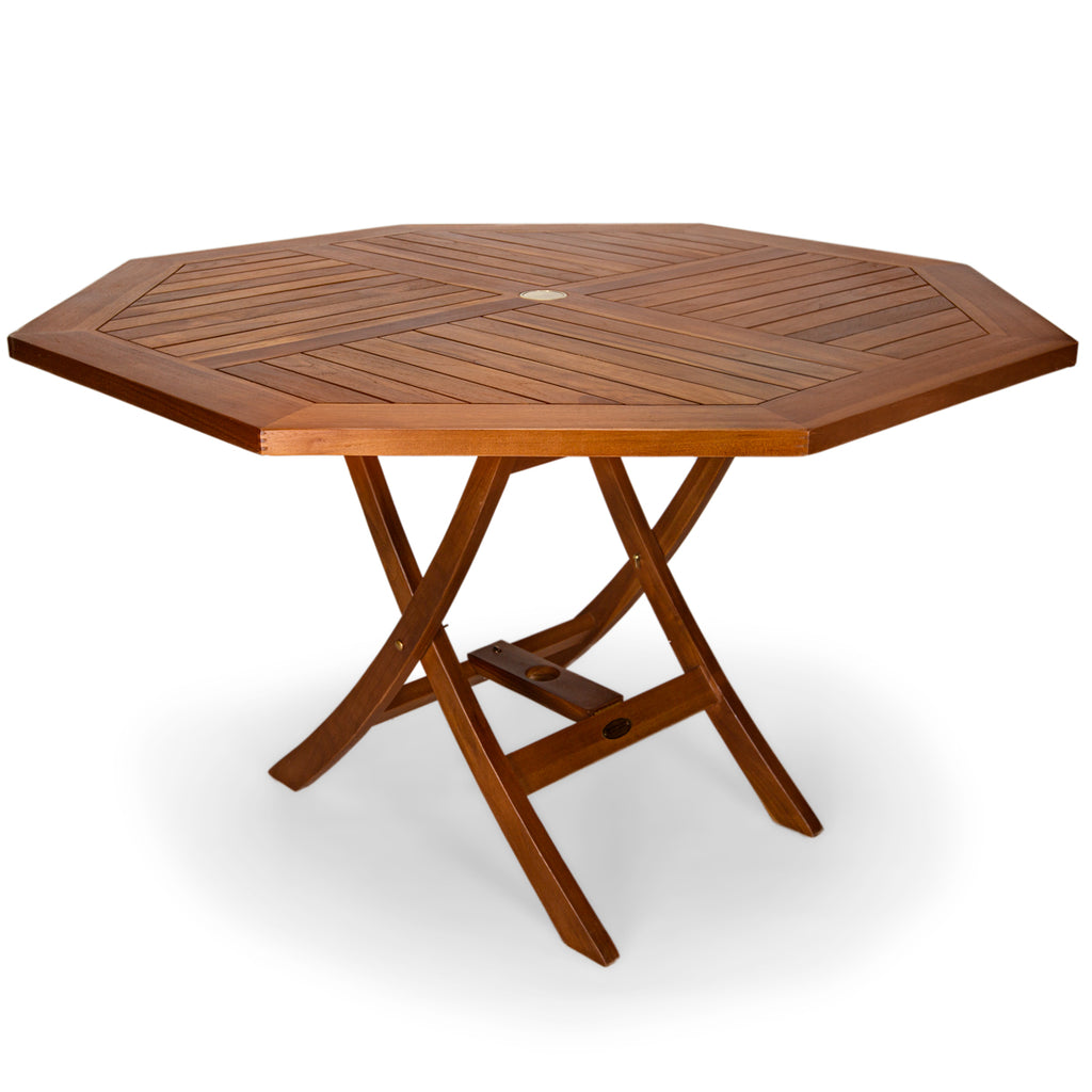 All Things Cedar 5-Piece with Cushion Octagon Folding Table Dining Set TT5P-O