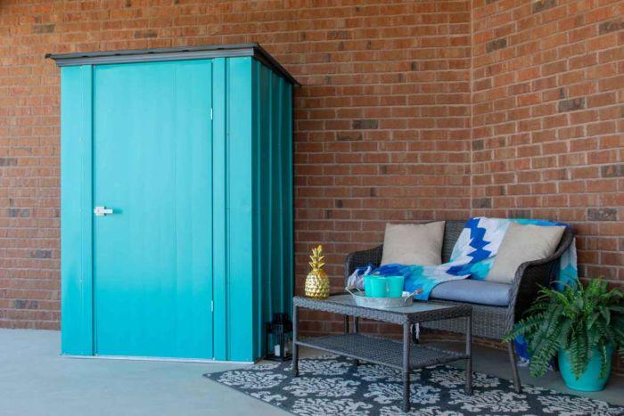 Shelterlogic Spacemaker Patio Shed, 4x3, Teal