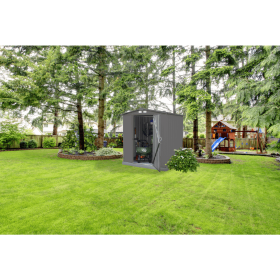 Shelterlogic Arrow EZEE Shed® , 6x5, Low Gable, 65 in walls, vents, Charcoal