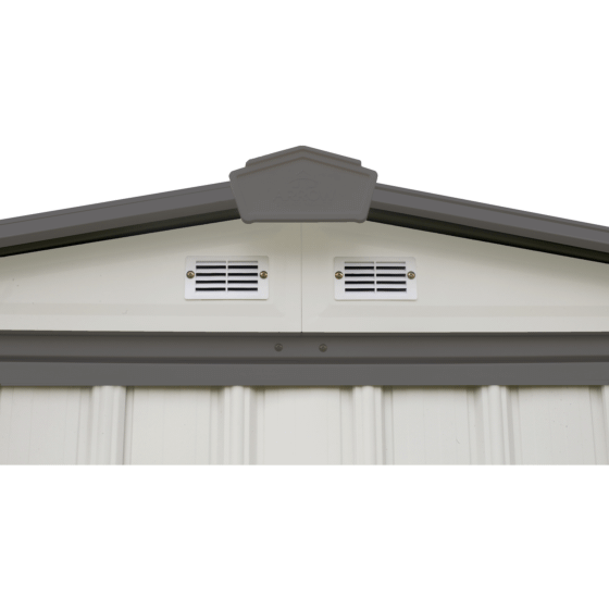 Shelterlogic EZEE Shed® , 6x5, Low Gable, 65 in walls, vents, Cream & Charcoal