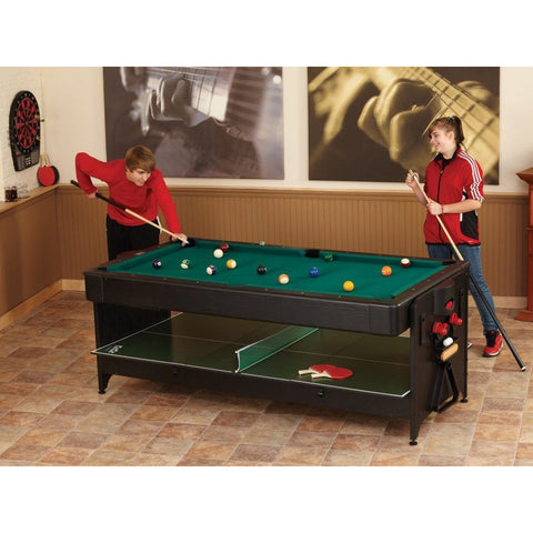 GLD Products Fat Cat Original 2-in-1 7' Pockey Multi-Game Table 64-1010