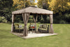 Image of Sojag Roma 10 ft x 10 ft Beige with Brown Trim Soft Top Gazebo 500-9165388