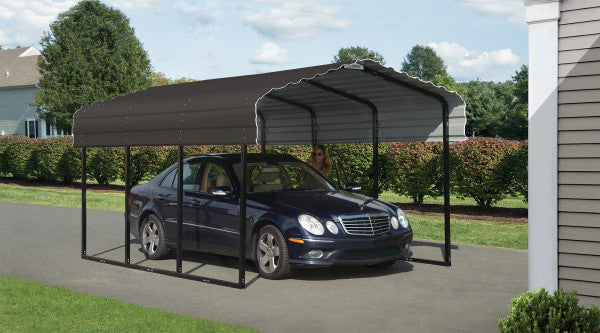 Arrowshed Charcoal 10 ft x 15 ft x 7 ft Carport CPHC101507
