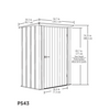 Image of Shelterlogic Spacemaker Patio Shed, 4x3