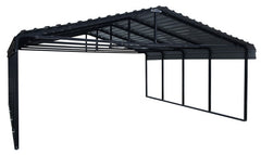 Arrowshed 20 ft x 20 ft x 7 ft Charcoal Carport CPHC202007
