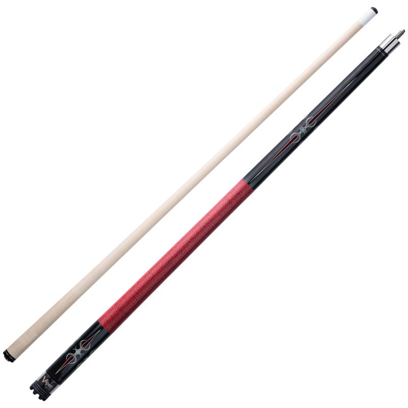 GLD Products Viper Sinister Red and Black Wrap Billiard/Pool Cue Stick