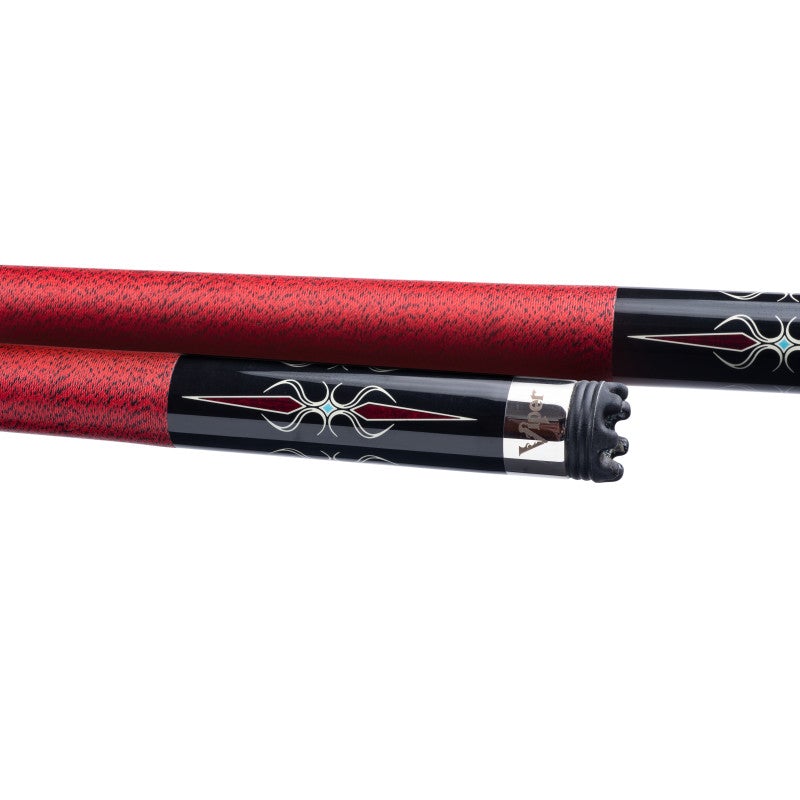 GLD Products Viper Sinister Red and Black Wrap Billiard/Pool Cue Stick