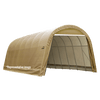 Image of Shelterlogic 12x24x8 Round Style Shelter, Green Cover
