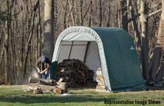 Shelterlogic 11x16x10 Round Style Shelter, Green Cover